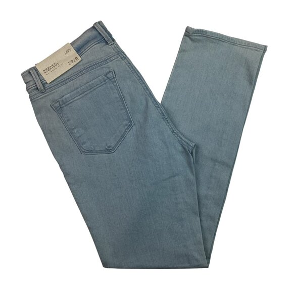 Ann Taylor Loft Womens 29/8 Petite Modern Straight Jeans Light Wash Cotton Blend - Picture 9 of 15